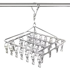 그린리빙 빨래집게 건조대, 실버