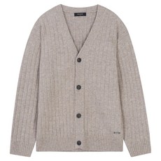 버커루 남성용 골지조직 브이넥 가디건 B244KC300P