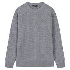 BUCKAROO 男款中性麻花針織套頭衫 B244KT300P