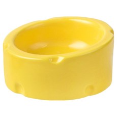 랜보어 햄스터 치즈 사선 세라믹식기, 옐로우, 1개