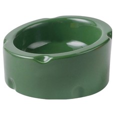 랜보어 햄스터 치즈 사선 세라믹식기, 그린, 1개