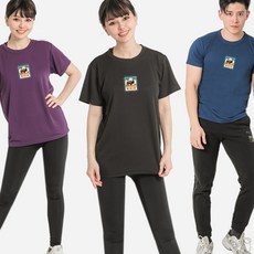 MI MI LEO 台灣製高透氣吸排T恤3件組 B13, 深紫 + 黑色 + 深藍