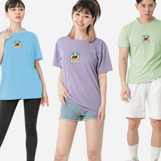 MI MI LEO 台灣製高透氣吸排T恤3件組 B13, 淡紫 + 水藍 + 牛油果綠