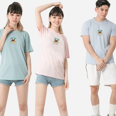 MI MI LEO 台灣製高透氣吸排T恤3件組 B13, 淡綠 + 淡粉 + 淡藍