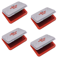 M&G STATIONERY 晨光文具 印台, 07 紅色, 4個