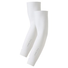 斐樂高爾夫 無縫網眼線條手背型涼感袖套 2入, 白色, 1個