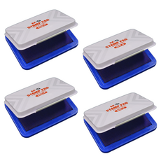 M&G STATIONERY 晨光文具 印臺, 10 藍色, 4個