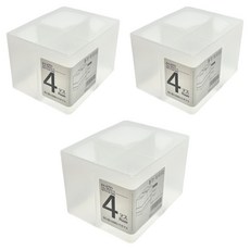 HIMARAYA 分隔收納盒, 霧透明色, 4層