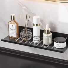 로커스 무타공 욕실선반, 블랙, 1개