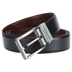 本革職人 魅力演繹時尚雙面旋轉兩色可用夾釦式真皮皮