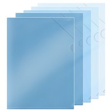 동아피엠에스 그라데이션 L홀더 파일 5종 세트, 블루, 1세트