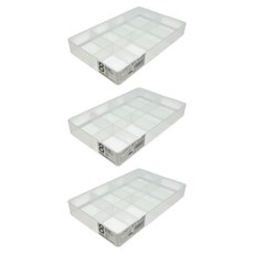 HIMARAYA 分隔收納盒, 霧透明色, 8層