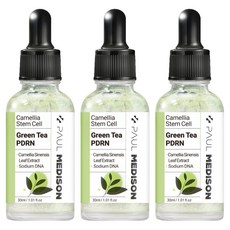 PAUL MEDISON 山茶花幹細胞綠茶PDRN安瓶, 3個, 30ml