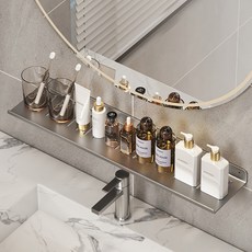 로커스 무타공 욕실선반, 건그레이, 1개