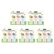 춘식이 오디너리 인덱스 점착 메모지 3종 세트, 혼합색상, 5세트 혼합색상, 5세트