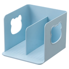 FAmILyLIFE 生活 可愛小熊雙槽兒童書架, 藍色