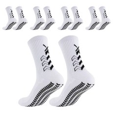 Rukamo實用防滑運動襪, 白色, 5組