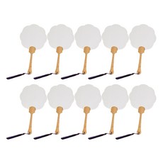 아트조이 DIY 부채 만들기 미니 종이부채 8꽃잎, 혼합색상, 10개