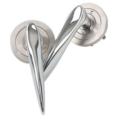 ALLGORR HAFELE 房門用把手 門厚 35~45m x 鎖閂長度 60mm, 銀色, 1個