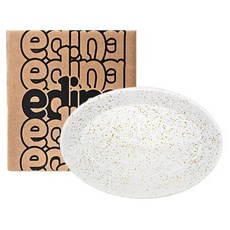 eding Milky Way 琺瑯橢圓盤 義大利麵盤 31cm, 濟州柑橘, 1個