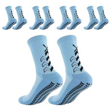 Rukamo實用防滑運動襪, 藍色, 5組