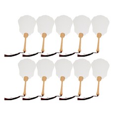 아트조이 DIY 부채 만들기 미니 종이부채 크라운, 혼합색상, 10개