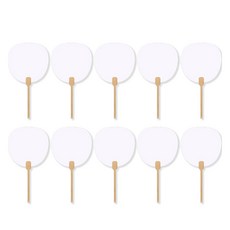 ARTJOY DIY手作扇子 紙扇 蘋果, 10個, 混合顏色