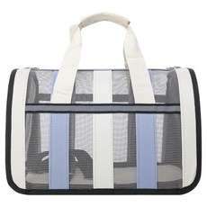 KODACHIEF 반려동물 외출 휴대용 이동가방, 베이지 스모그 블루, 1개