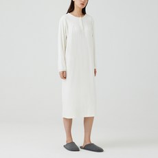 JAJU 女性仿貂絨抓皺睡衣連身裙