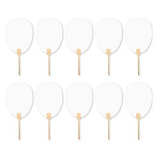 아트조이 DIY 부채 만들기 종이부채 미인, 혼합색상, 10개