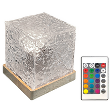 레나에너지 크리스탈 16색 LED 윤슬 큐브 오로라 무드등, 혼합색상
