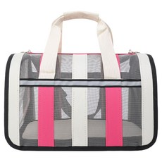 KODACHIEF 반려동물 외출 휴대용 이동가방, 베이지 로즈매치, 1개