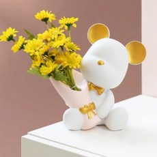 Hassamo室內擺飾花束熊, 白色