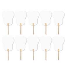 아트조이 DIY 부채 만들기 종이부채 파초, 혼합색상, 10개