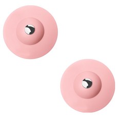 Black Join 排水孔洗手台防臭塞蓋 2入, 粉紅色