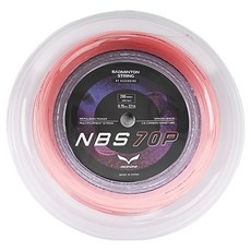 ASCENDING 롤 배드민턴라켓 스트링 NBS70P, 라이트핑크, 1개