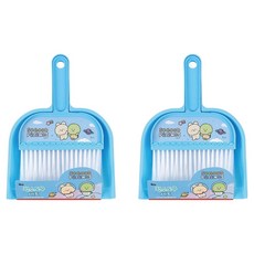 아이비스 청소도구 미니빗자루 2p + 쓰레받기 2p 세트, 1세트, 블루