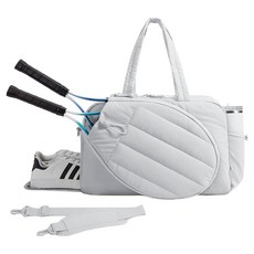 肩背帶 球拍 鞋子 隨行杯收納空間 運動包 BRP1055, 灰色, 1個