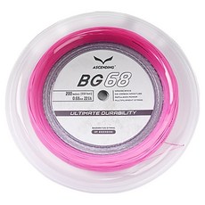 ASCENDING Rolgut 羽球拍線 BG68, 桃紅色, 1個