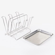 全不鏽鋼多功能杯架砧板架兩用, 銀色, 1個