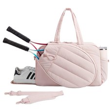 肩背帶 球拍 鞋子 保溫杯 空間 運動包 BRP1055, 粉紅色, 1個