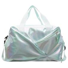 運動健身極光亮面運動包 BRP1064, 綠色, 1個