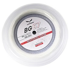ASCENDING 線捲 羽球拍線 BG67, 白色, 1個