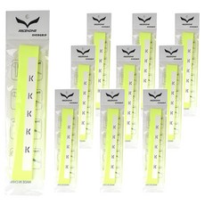 ASCENDING 오버그립 배드민턴라켓 그립 테이프, 형광옐로우, 10개