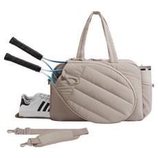 肩背帶 球拍 鞋子 保溫杯 空間 運動包 BRP1055, 沙棕色, 1個