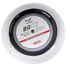 ASCENDING 羅格特 羽球拍線 BG67, 黑色, 1個