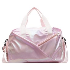 運動健身極光亮面運動包 BRP1064, 粉紅色, 1個