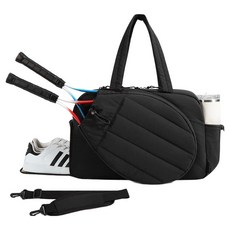 肩背帶 球拍 鞋子 隨行杯收納空間 運動包 BRP1055, 黑色, 1個
