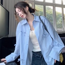 LUNA GIRL 女款 Candia 蝴蝶結貼飾襯衫 L25FST073115