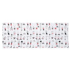 NEKONOBA 超細纖維紗布毛巾 日本製 有趣的貓, 1個, 白色